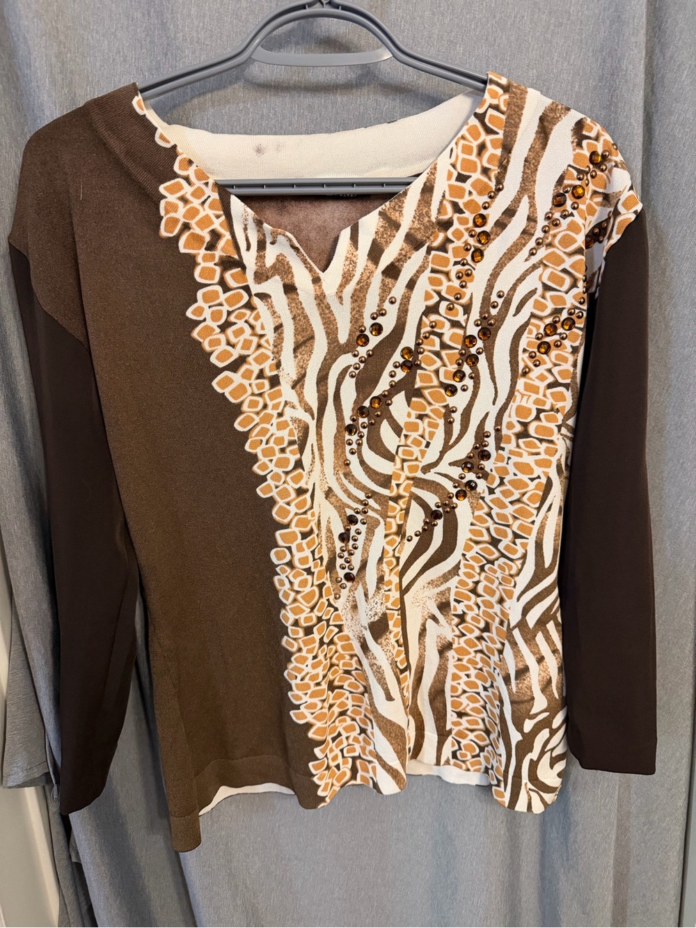 Vintage Kodama Shirt with Rhinestone Detail
